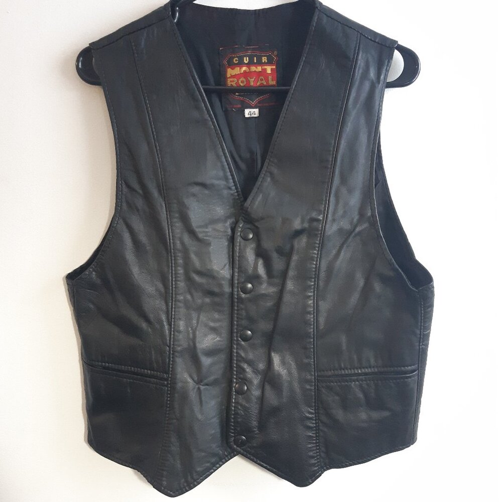 Cuir Mont-Royal Vintage Genuine Leather Bolero Jacket - Slim Fit -Made in Canada